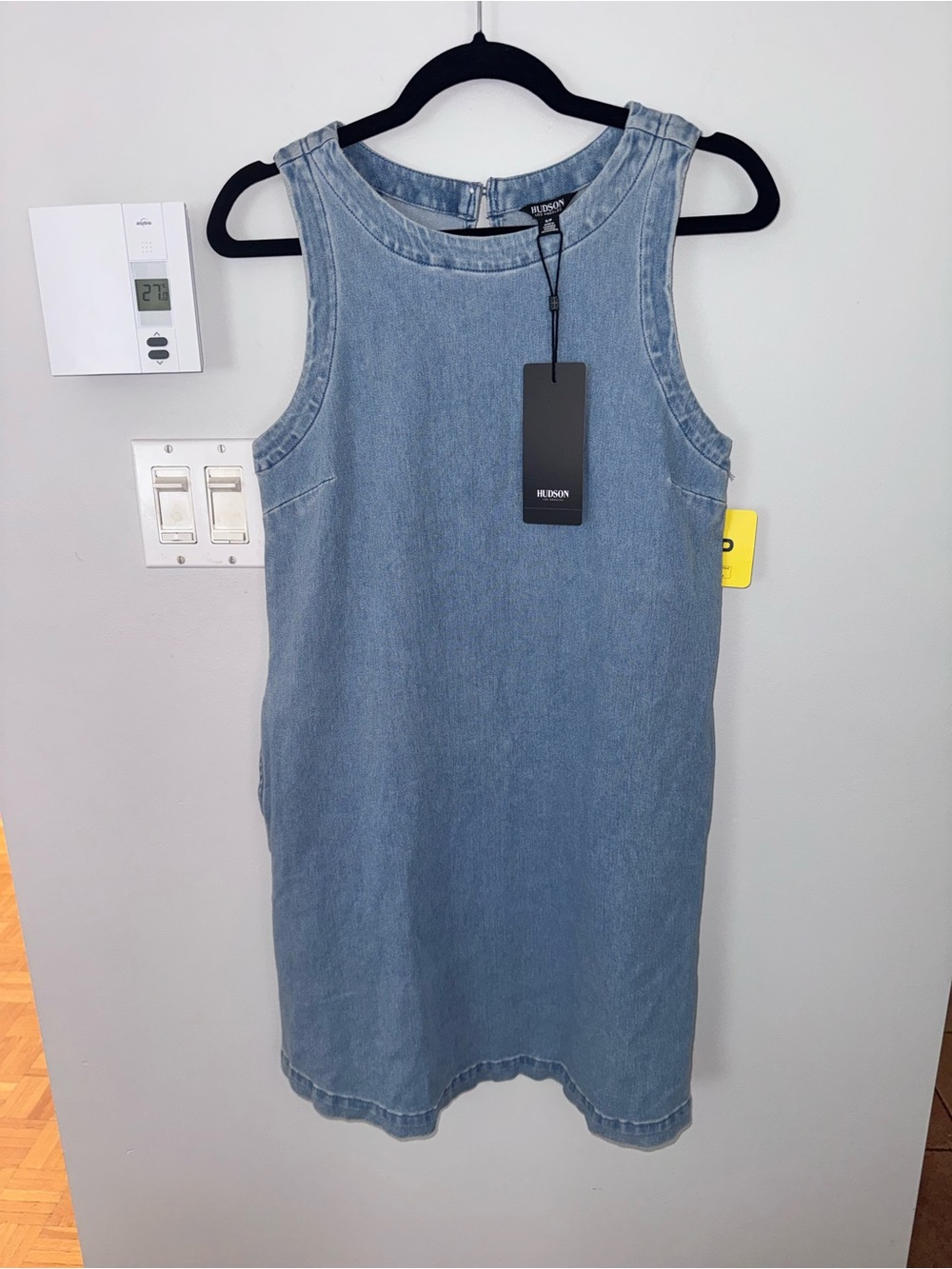 Small Hudson Blue Denim Sleeveless Shift Dress